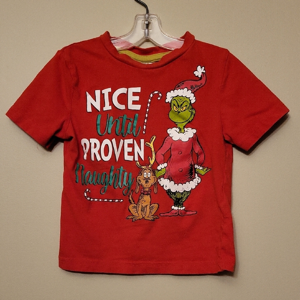 Red holiday Grinch tee shirt